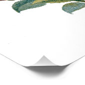 Floral en Elegant Vintage Bouquet Foto Afdruk (Hoek)