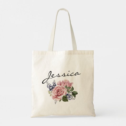 Floral en Elegant zuster Maid of Honor Canvas tas (Achterkant)