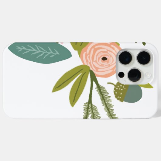 Floral en fauna Case-Mate iPhone case (Achterkant (horizontaal))