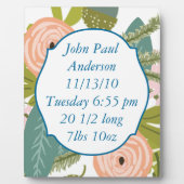 Floral en fauna fotoplaat (Voorkant)