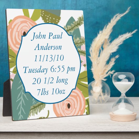 Floral en fauna fotoplaat (Zijkant)