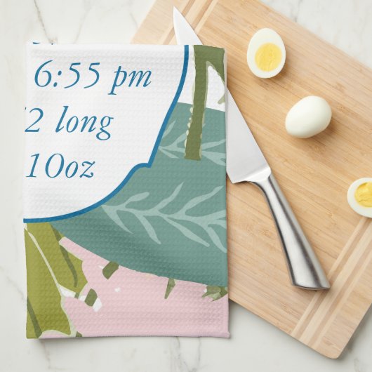 Floral en fauna theedoek (Quarter Fold)