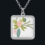 Floral en fauna zilver vergulden ketting<br><div class="desc">De flora en fauna van de Vintage van de Flora en de Fauna die Om het even welke Kleur voor de Achtergrond van Zig Zag ruilen - vervang roze met om het even welke kleur door te klikken aanpassen en dan uitgeven. Gebruik het laatste hulpmiddel op de daling onderaan menu...</div>