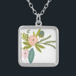 Floral en fauna zilver vergulden ketting<br><div class="desc">De flora en fauna van de Vintage van de Flora en de Fauna die Om het even welke Kleur voor de Achtergrond van Zig Zag ruilen - vervang roze met om het even welke kleur door te klikken aanpassen en dan uitgeven. Gebruik het laatste hulpmiddel op de daling onderaan menu...</div>