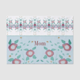 Floral en gebarenteerde ontwerper tissuepapier