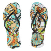 Floral en glamour naadloos modern teenslippers (Voetbed)