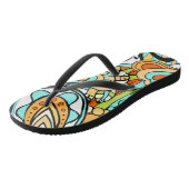 Floral en glamour naadloos modern teenslippers (Schuin)