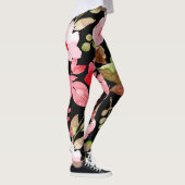 Floral en glamour naadloos patroonkleurig leggings (Rechts)