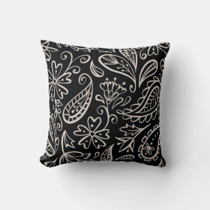 Floral en glamour naadloos patroonmodern kussen