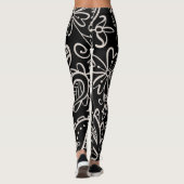 Floral en glamour naadloos patroonmodern leggings (Achterkant)