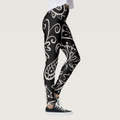 Floral en glamour naadloos patroonmodern leggings (Rechts)