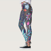 Floral en glamour naadloze lentekuut leggings (Links)