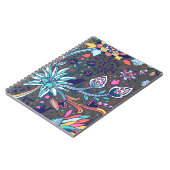 Floral en glamour naadloze lentekuut notitieboek (Linkerzijde)