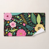 Floral en glamour naadloze patroonkogels handdoek (Handdoek)