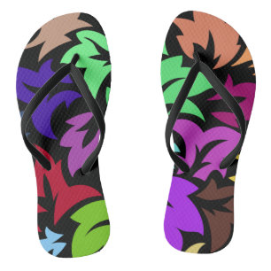 Floral en glamour naadloze stijlvolle zomer teenslippers