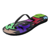 Floral en glamour naadloze stijlvolle zomer teenslippers (Schuin)