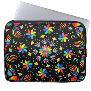 Floral en glamour naadloze zomer laptop sleeve