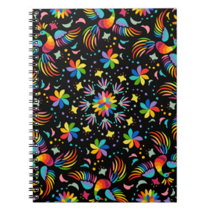 Floral en glamour naadloze zomer notitieboek