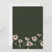 Floral en groen save the date (Achterkant)