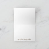 Floral en hout - Hartelijk dank Bedankkaart (Binnen)