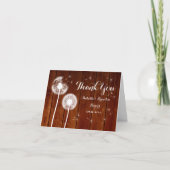 Floral en hout - Hartelijk dank Bedankkaart (Voorkant)