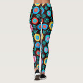 Floral en kleurrijke Leggings (Achterkant)
