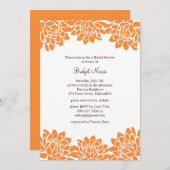 Floral en Modern Bridal Shower Kaart (Voorkant / Achterkant)