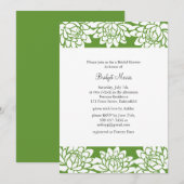 Floral en Modern Bridal Shower Kaart (Voorkant / Achterkant)