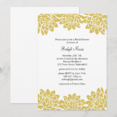 Floral en Modern Bridal Shower Kaart (Voorkant / Achterkant)