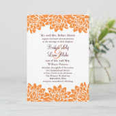 Floral en Modern Wedding Uitnodiging (Staand voorkant)