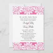 Floral en Modern Wedding Uitnodiging (Voorkant)