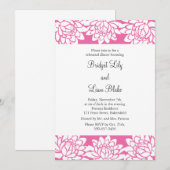 Floral en Moderne repetitie Kaart (Voorkant / Achterkant)