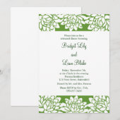 Floral en Moderne repetitie Kaart (Voorkant / Achterkant)