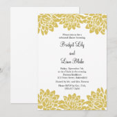 Floral en Moderne repetitie Kaart (Voorkant / Achterkant)