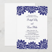 Floral en Moderne repetitie Kaart (Voorkant / Achterkant)