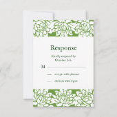 Floral en Moderne RSVP (Voorkant)