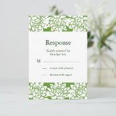 Floral en Moderne RSVP (Staand voorkant)