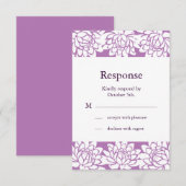 Floral en Moderne RSVP (Voorkant / Achterkant)