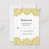 Floral en Moderne RSVP (Voorkant)