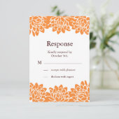 Floral en Moderne RSVP (Staand voorkant)