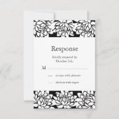 Floral en Moderne RSVP (Voorkant)