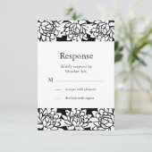 Floral en Moderne RSVP (Staand voorkant)