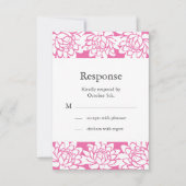 Floral en Moderne RSVP (Voorkant)