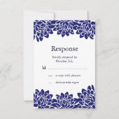 Floral en Moderne RSVP (Voorkant)