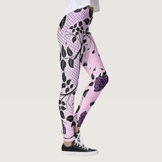 Floral en Polka Dots Leggings (Rechts)