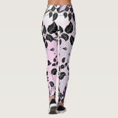 Floral en Polka Dots Leggings (Achterkant)