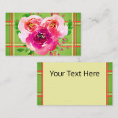 Floral en Pset Visitekaartje (Voorkant / Achterkant)