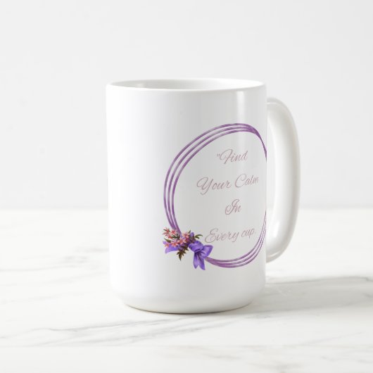 Floral en Quotation mok design (Voorkant rechts)