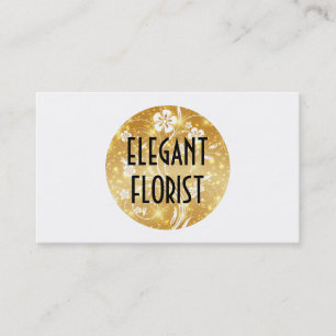 Floral en Sparkle Visitekaartje
