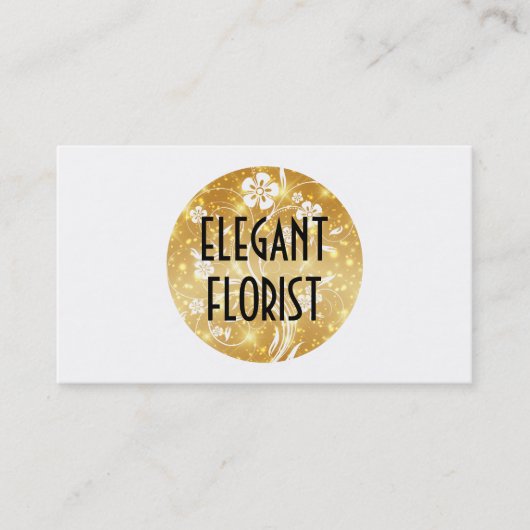 Floral en Sparkle Visitekaartje (Voorkant)